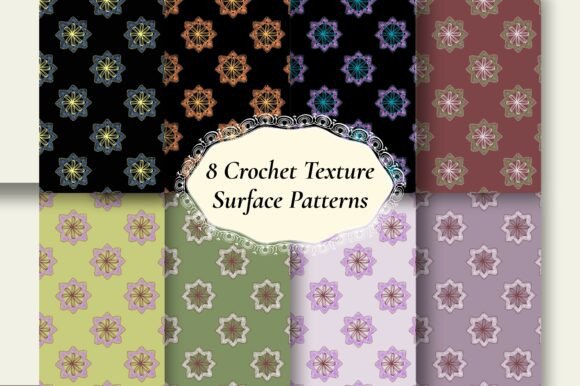 8 Crochet Seamless Mandala Digital Paper: A Versatile Craft Resource