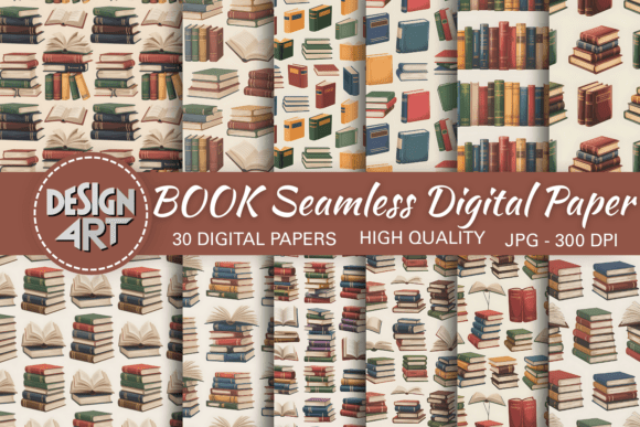 BOOK Seamless Digital Paper
