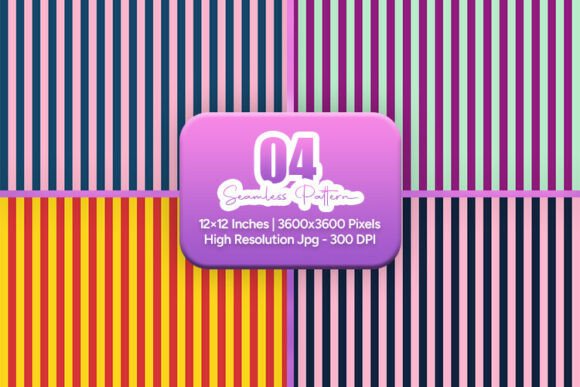 Colorful Retro Stripe Seamless Pattern