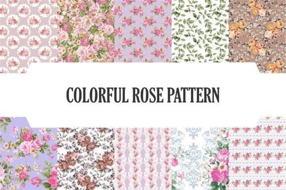 Colorful Rose Pattern: A Vibrant Addition to Your Creative Projects