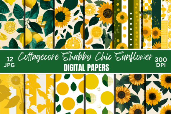Cottagecore Sunflower Digital Pattern: A Beautiful Blend of Nostalgia and Modern Creativity