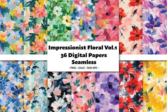 Impressionist Floral Vol.1 Seamless: A Strategic Design Resource for Creative Professionals