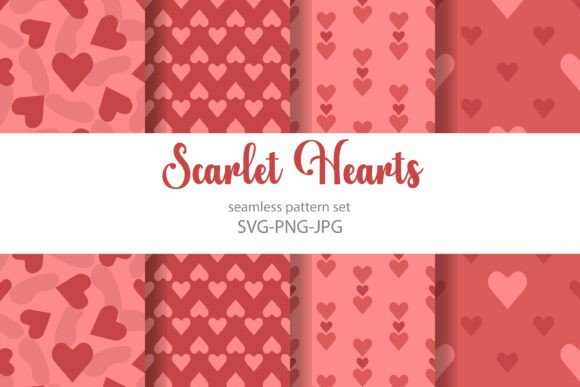 Scarlet Hearts Prints Valentine’s Day: A Unique Collection of Romantic Patterns