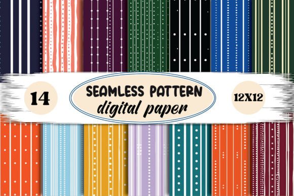 Seamless Stripe Digital Paper