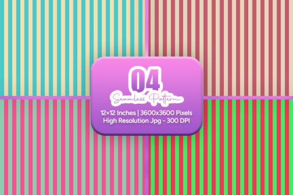 Soft Retro Stripe Seamless Pattern Set