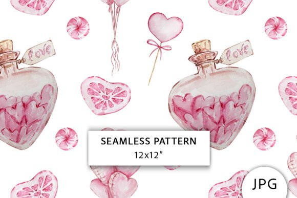 Sweets Heart Seamless Pattern: A Versatile Design for Creative Projects