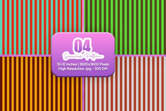 Vibrant Warm Stripe Seamless Pattern